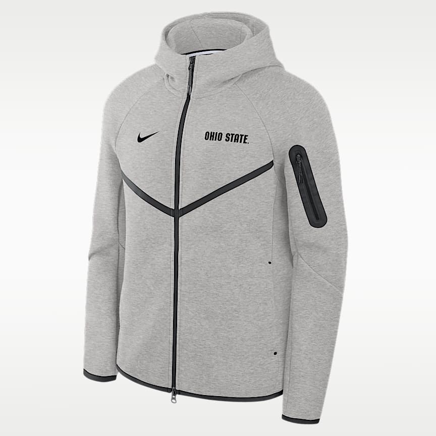 Ohio State Tech Fleece Men's Nike College Full-Zip Hooded Jacket